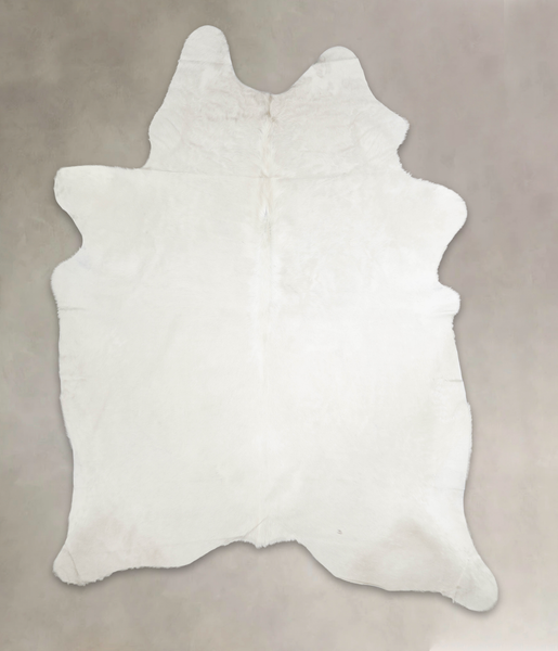 Solid White Cowhide Rug #A23948