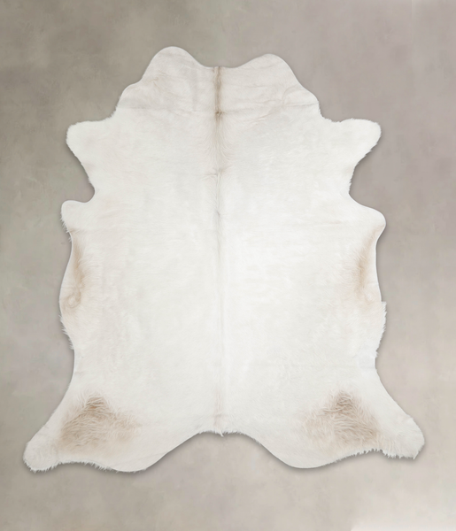 Solid White Cowhide Rug #A23949
