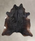 Solid Black Cowhide Rug #A23954