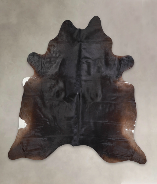 Solid Black Cowhide Rug #A23954