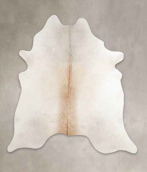 Grey with Beige Cowhide Rug #A23956