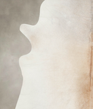 Grey with Beige Cowhide Rug #A23956