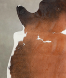 Chocolate and White Cowhide Rug #A23962