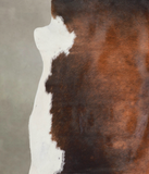 Chocolate and White Cowhide Rug #A23964
