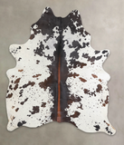 Chocolate and White Cowhide Rug #A23965