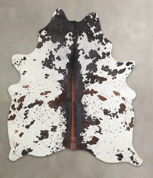 Chocolate and White Cowhide Rug #A23965