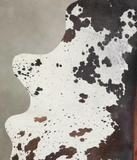 Chocolate and White Cowhide Rug #A23965