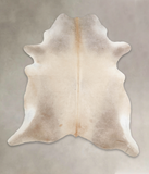 Grey with Beige Cowhide Rug #A23979