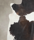 Chocolate and White Cowhide Rug #A23987