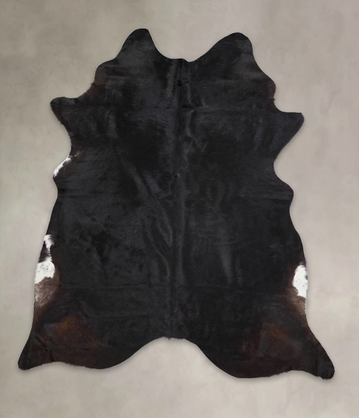 Solid Black Cowhide Rug #A24002