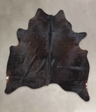 Solid Black Cowhide Rug #A24074