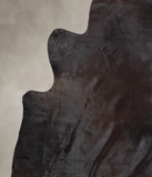 Solid Black Cowhide Rug #A24074