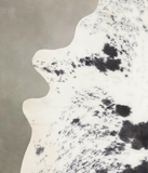 Salt and Pepper Black Cowhide Rug #A24085