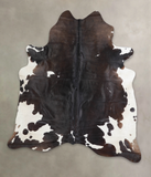 Chocolate and White Cowhide Rug #A24114