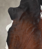 Chocolate and White Cowhide Rug #A24126