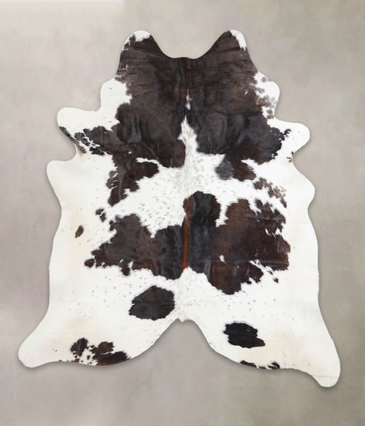 Chocolate and White Cowhide Rug #A24136