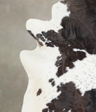 Chocolate and White Cowhide Rug #A24136