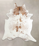 Salt and Pepper Brown Cowhide Rug #A24202