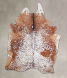 Salt and Pepper Brown Cowhide Rug #A24206