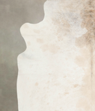 Beige and White Cowhide Rug #A24218