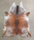 Salt and Pepper Brown Cowhide Rug #A24220