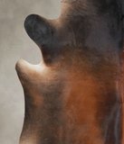Brown with Red Cowhide Rug #A24229
