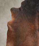 Brown with Red Cowhide Rug #A24233