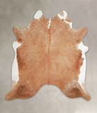 Brown and White Regular Cowhide Rug #A24265