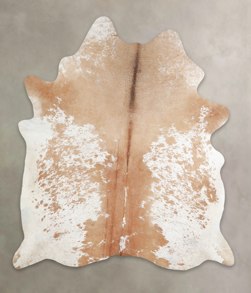 Beige and White Cowhide Rug #A24271