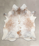 Salt and Pepper Brown Cowhide Rug #A24275