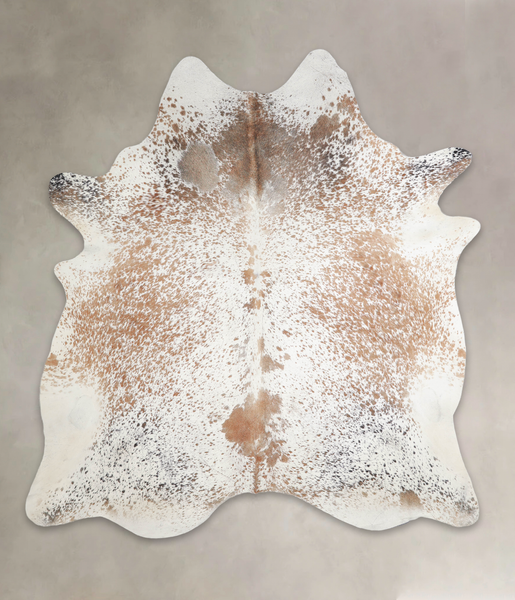 Salt and Pepper Brown Cowhide Rug #A24275