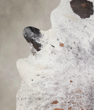Salt and Pepper Brown Cowhide Rug #A24284