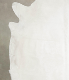 Solid White Cowhide Rug #A24363