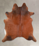 Brown with Red Cowhide Rug #A24414