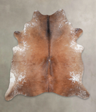 Salt and Pepper Brown Cowhide Rug #A24421