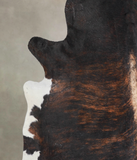 Dark Brindle Cowhide Rug #A24455