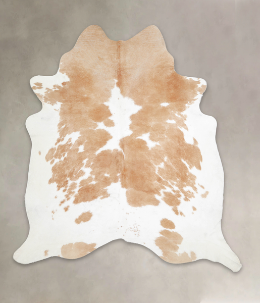 Beige and White Cowhide Rug #A24474