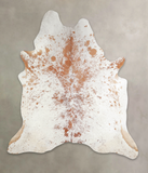 Salt and Pepper Brown Cowhide Rug #A24486