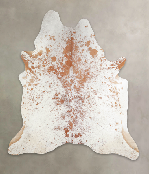 Salt and Pepper Brown Cowhide Rug #A24486