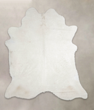 Solid White Cowhide Rug #A24491
