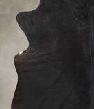 Solid Black Cowhide Rug #A24499