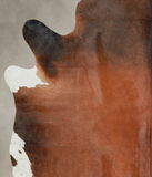 Brown with Red Cowhide Rug #A24513