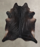 Solid Black Cowhide Rug #A24524