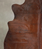 Solid Brown Cowhide Rug #A24532