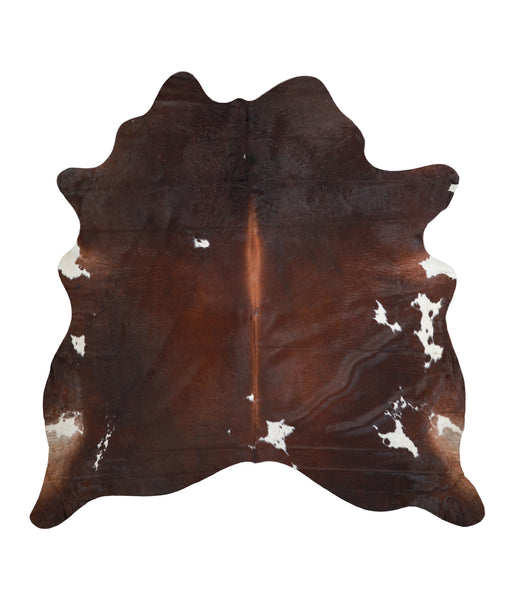 Chocolate and White Cowhide Rug #A24534HUDSN