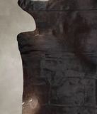 Solid Black Cowhide Rug #A24539