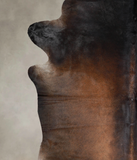 Brown with Red Cowhide Rug #A24550