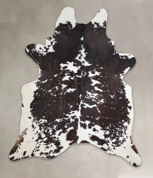 Chocolate and White Cowhide Rug #A24555