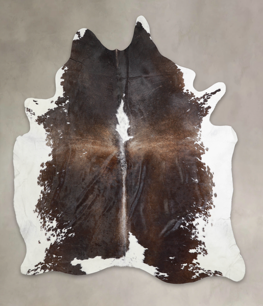 Chocolate and White Cowhide Rug #A24561