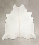 Solid White Cowhide Rug #A24595
